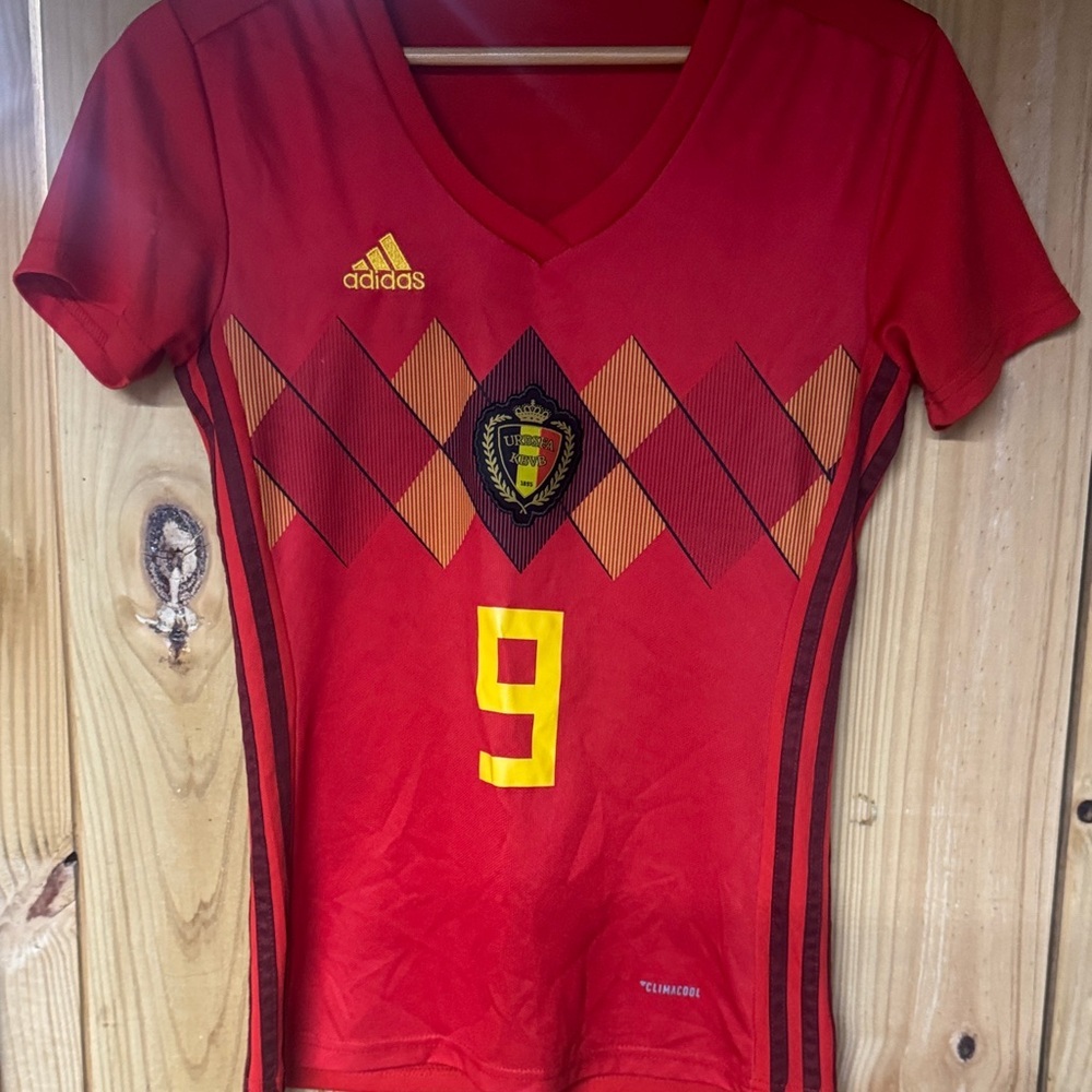 Belgium Home Soccer jersey - 2018 World Cup Eden Hazard #9 Lukaku